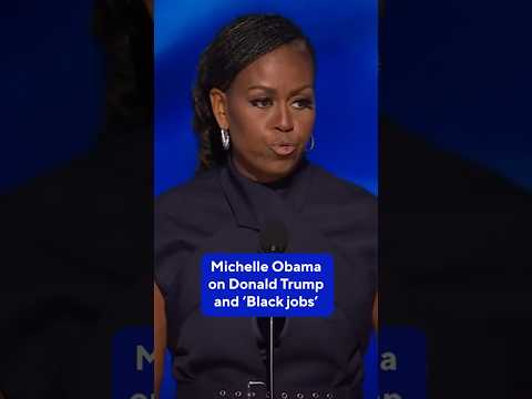 Michelle Obama on Donald Trump and Black jobs #shorts