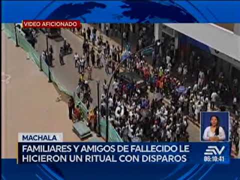 Ritual de despedida con disparos asustó a habitantes de Machala