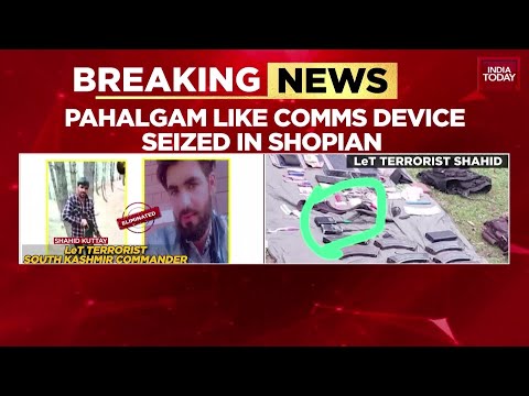 Lashkar commander among 3 terrorists killed in Shopian; China-made Ultrasat device seized