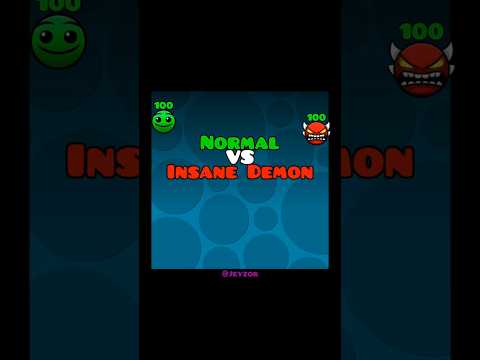 Normal🙂 VS 👹Insane Demon - Geometry Dash Battles #25