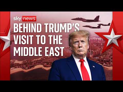 Sky News takes you behind the scenes of Donald Trump's Middle East trip