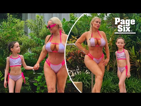 Coco Austin and daughter Chanel wear ‘traditional twinning swimsuits’ on Bahamas vacation