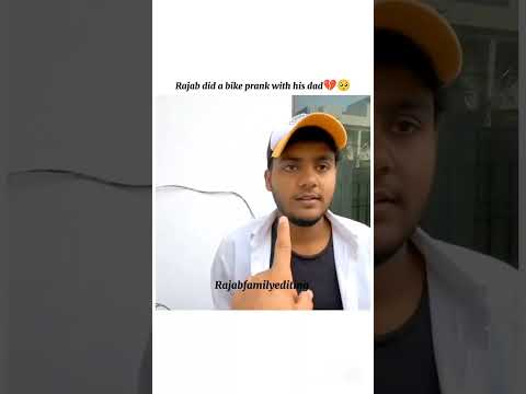 Rajab did a bike prank with his dad💔🥺#rajabfamily #editing