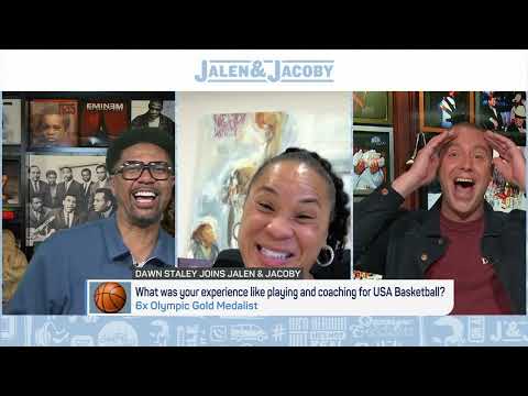 Dawn Staley reflects on winning the 2022 NCAA Tournament  and makes her NBA Finals pick video clip