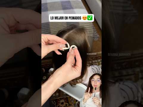 Lo MEJOR que he visto en peinados últimamente 😍 #shorts #belleza #viralvideo