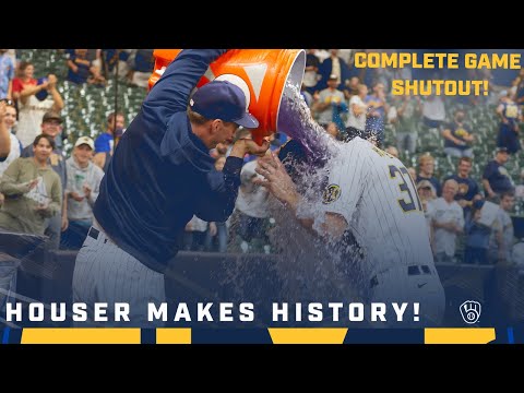 Adrian Houser throws a MASTERPIECE! Full highlights from complete game shutout video clip