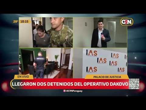 Palacio de Justicia: Aguardan a detenidos del operativo DAKOVO