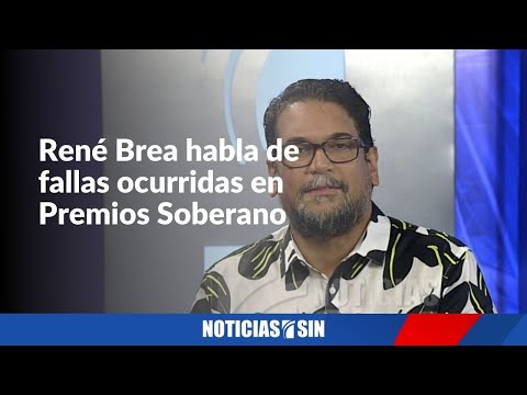 René Brea habla de fallas ocurridas en Premios Soberano