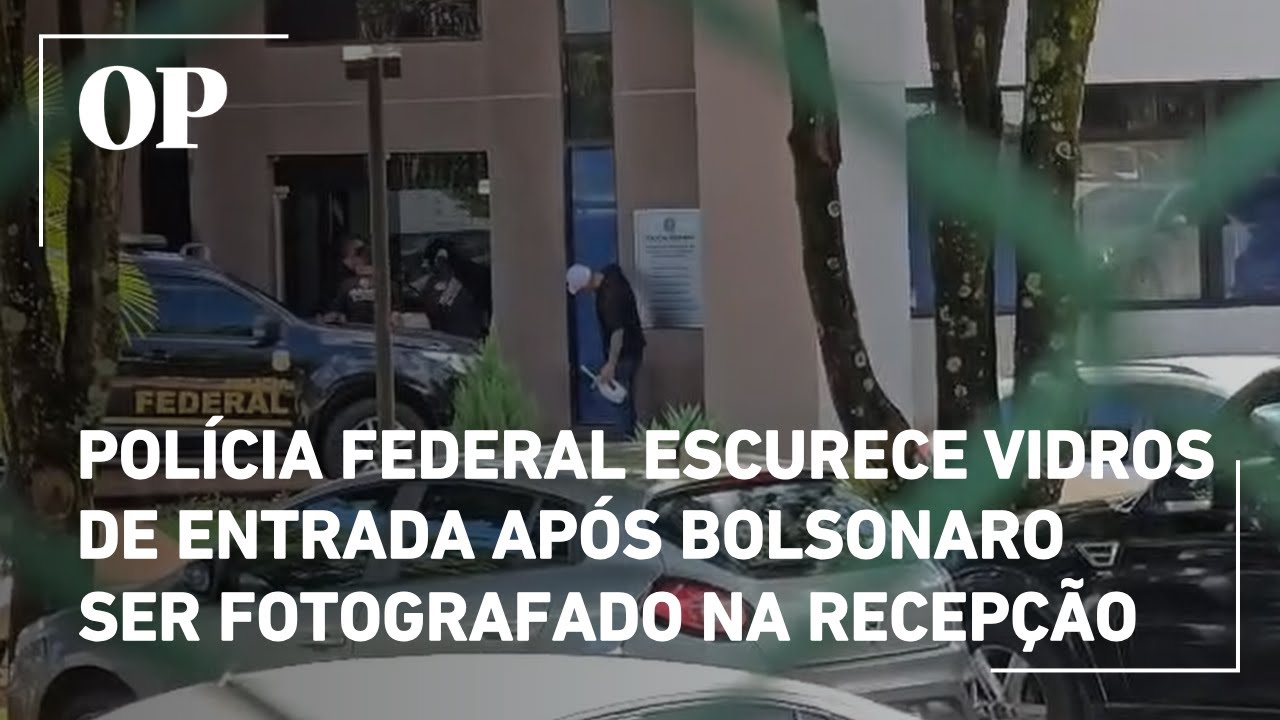 Polícia Federal escurece vidros de entrada após Bolsonaro ser fotografado na recepção
