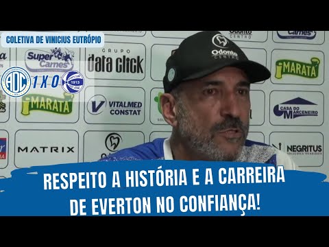 Confiança 1 x 0 São José - Entrevista coletiva de Vinicius Eutrópio | Brasileirão Série C