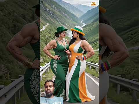 India vs Pakistan #india #pakistan #facts #hulk #ai #cartoon #tinavsfatima #15august #viral #video