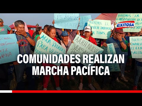 Iquitos: Comunidades realizan marcha pacífica en demanda a falta de proyectos del Gobierno Central