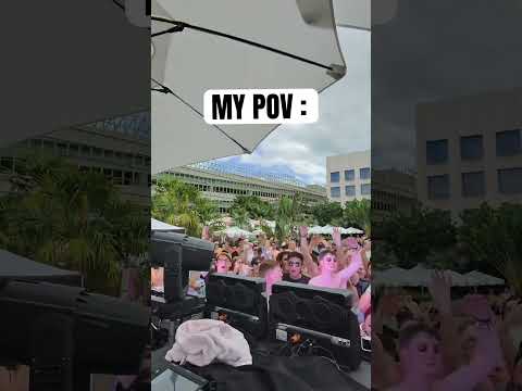 My POV during Miami Music Week 😍