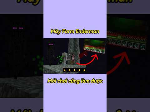 Làm Máy Farm Enderman Cực Đơn Giản 🧟‍♂️⚙️🔥 #tiktok​​ #douyin​​ #minecraft #LongKaEntertainment