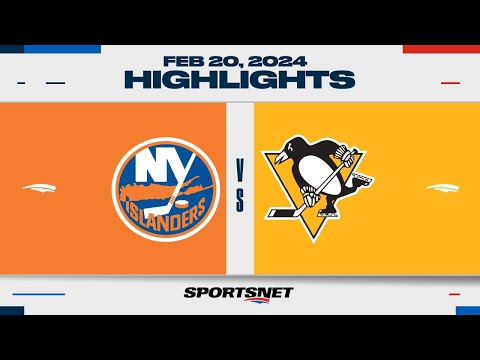 NHL Highlights | Islanders vs. Penguins - February 20, 2024
