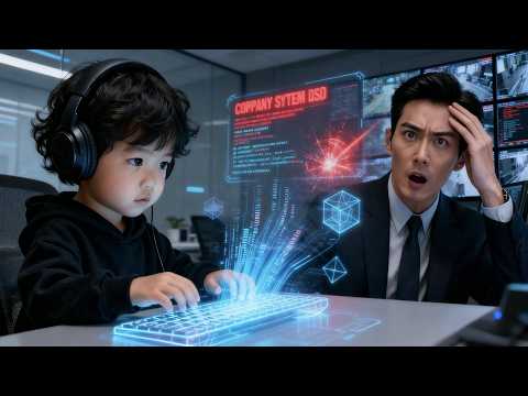FULL|A 3-year-old genius hacked dad’s firm in 3s! CCTV showed the kid looked just like the boss!