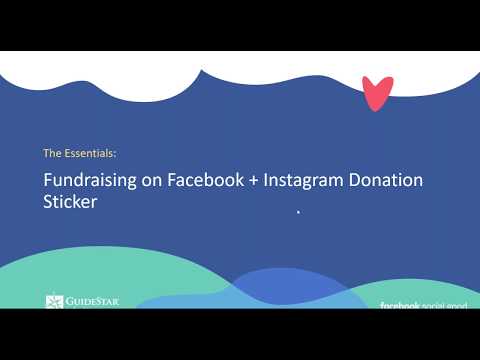 Full Webinar: The Essentials Fundraising on Facebook + Instagram
Donation Sticker