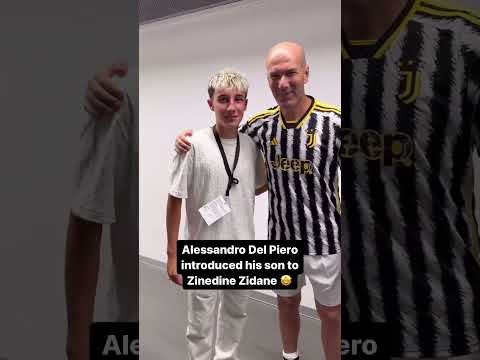 Cuando Alessandro Del Piero presentó a su hijo Tobías con Zinedine Zidane  (vía @tobias.delpiero)