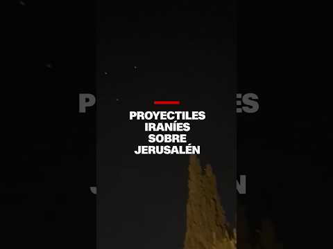 Así se veían los proyectiles que lanzó Irán sobre Jerusalén