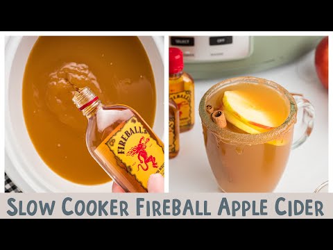 Slow Cooker Fireball Caramel Apple Cider