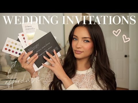Video: choosing my WEDDING INVITATIONS! *affordable + aesthetically pleasing options*