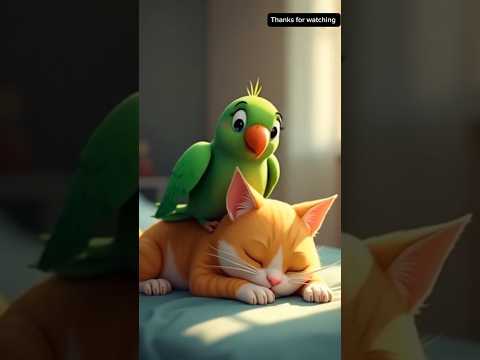 cute cat 😸 playing with friend #shortvideo #viralshorts #shorts #ai #cute #cute #animation #viral