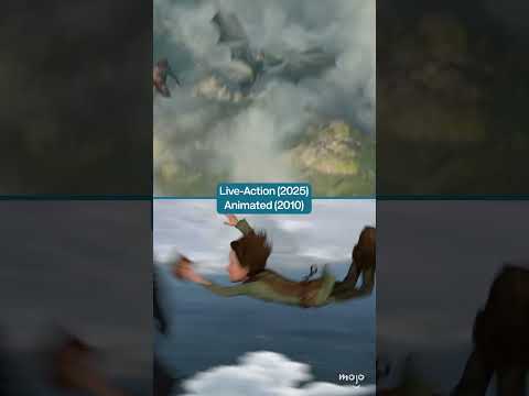 How to Train Your Dragon Flying Scene: Animated vs Live Action