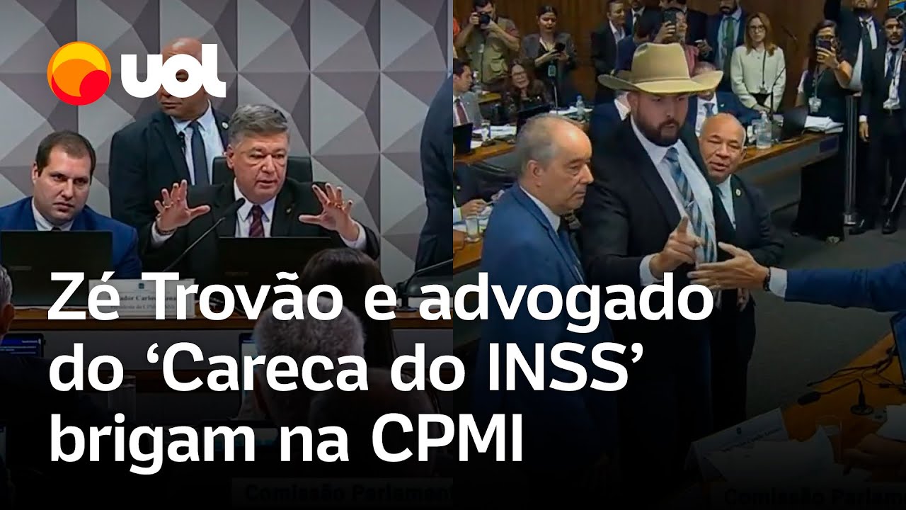 Briga na CPMI relator Zé Trovão e advogado do Careca do INSS discutem e sessão é suspensa vídeo
