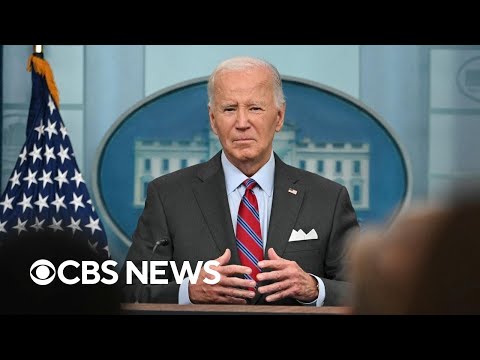 Biden makes rare White House briefing appearance