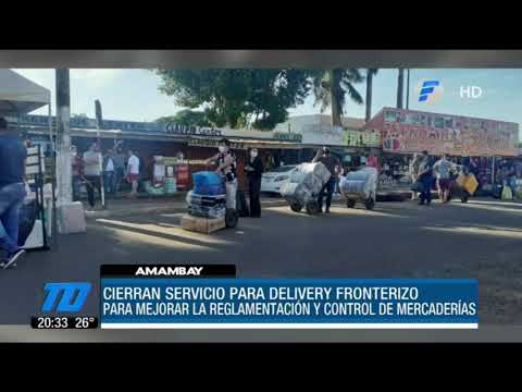 Cierran servicio de delivery fronterizo en Pedro Juan Caballero
