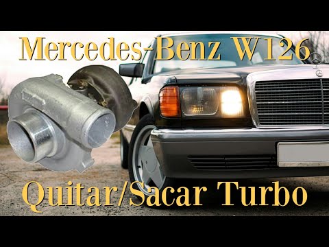 Mercedes-Benz W126 - Cómo desmontar el turbocompresor de un motor OM617 diesel 300 SD SDL
