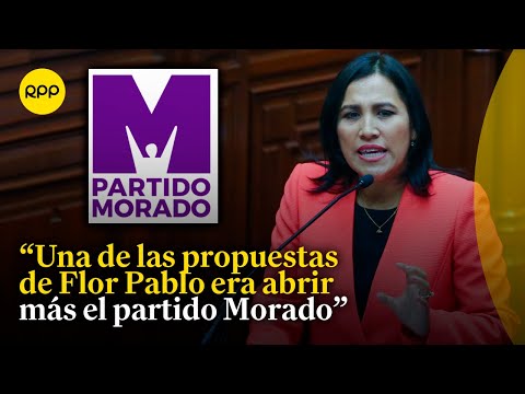Congresista Flor Pablo renunció al partido Morado