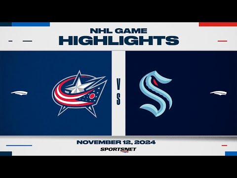 NHL Highlights | Blue Jackets vs. Kraken - November 12, 2024