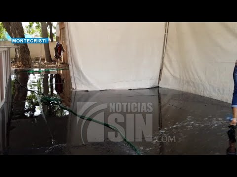 Se inunda hospital donado por Abinader en Montecristi