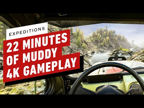 Expeditions: A MudRunner Game - 22 Minutes of Muddy Gameplay (4K 60FPS)