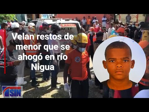 Velan restos de menor que se ahogó en río Nigua