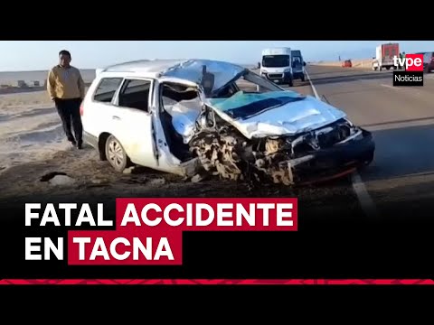 Tacna: un muerto y dos heridos tras choque de tráiler con auto