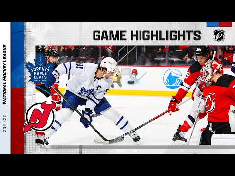 Maple Leafs @ Devils 2/1/22 | NHL Highlights video clip