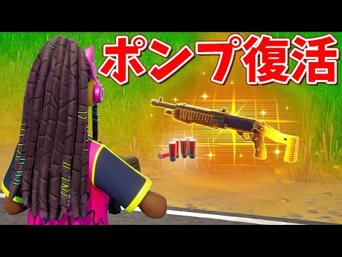 【フォートナイト】復活したレイトゲームに金ポンプがある!!