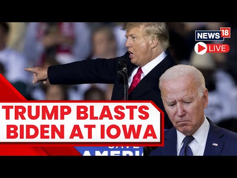 Donald Trump Speech LIVE | Trump Mocks Joe Biden In his Iowa Speech | Donald Trump LIVE News | N18L