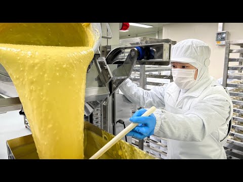 10초에 1개씩 팔리는 에그타르트! 국내 유일 포르투갈 전통방식 에그타르트 공장 Egg tart mass making process at a tart factory in Korea