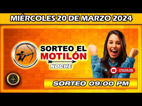 Resultado de EL MOTILON NOCHE del MIÉRCOLES 20 de marzo del 2024 #chance #motilonnoche