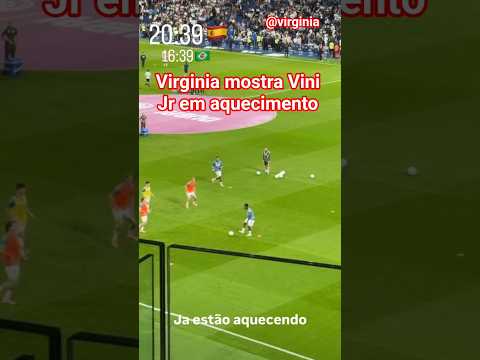 Virginia mostra Vini Jr em aquecimento #shorts #virginiafonseca