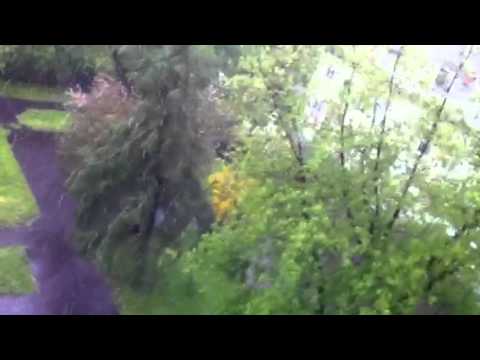 snow in warsaw..in May :)