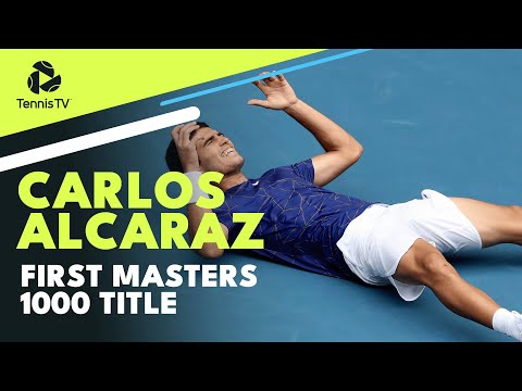 Carlos Alcaraz Wins FIRST MASTERS 1000 Title! |  Championship Point & Trophy Ceremony