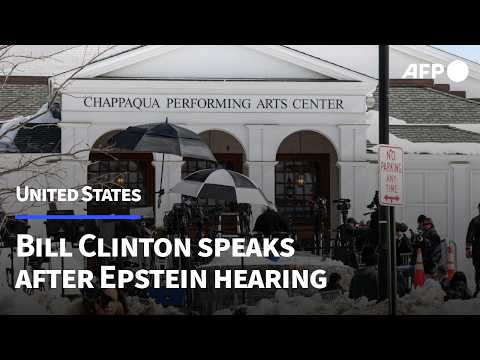 🔴 LIVE: Stakeout as Hillary Clinton gives testimony on the Epstein files | AFP