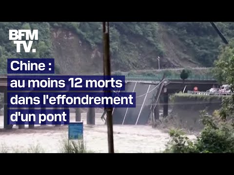 L'effondrement d'un pont autoroutier en Chine provoque la mort d'au moins 11 personnes