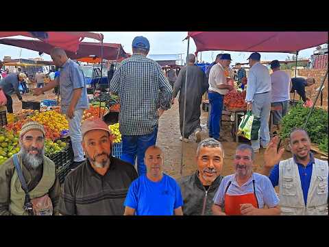 أجواء ممطرة 🌧️ من سوق الأسبوعي قرية أركمان وسط فرحة تجار شوفو أثمنة الخضار والفواكه والأسماك