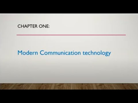 MODERN COMMUNICATION TECHNOLOGY  || LESSON ONE ||S.2 ENGLISH