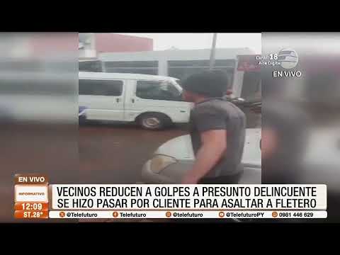 Vecinos redujeron a golpes a un presunto delincuente